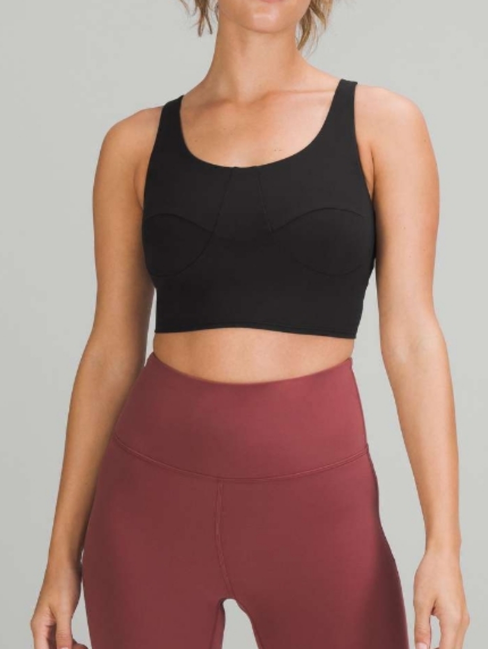 Lululemon Nulu Front-Darting Yoga Bra Black EUC